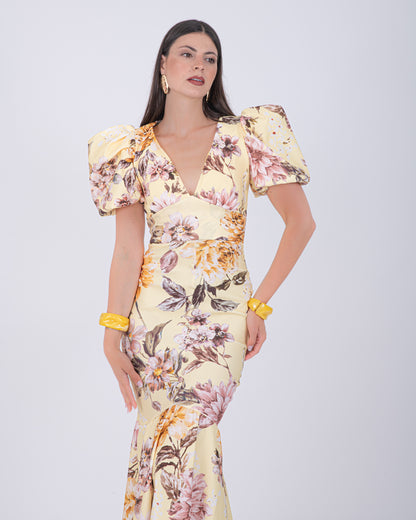 ABITO LUNGO LUXE GIALLO