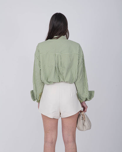 CAMICIA VICHY VERDE