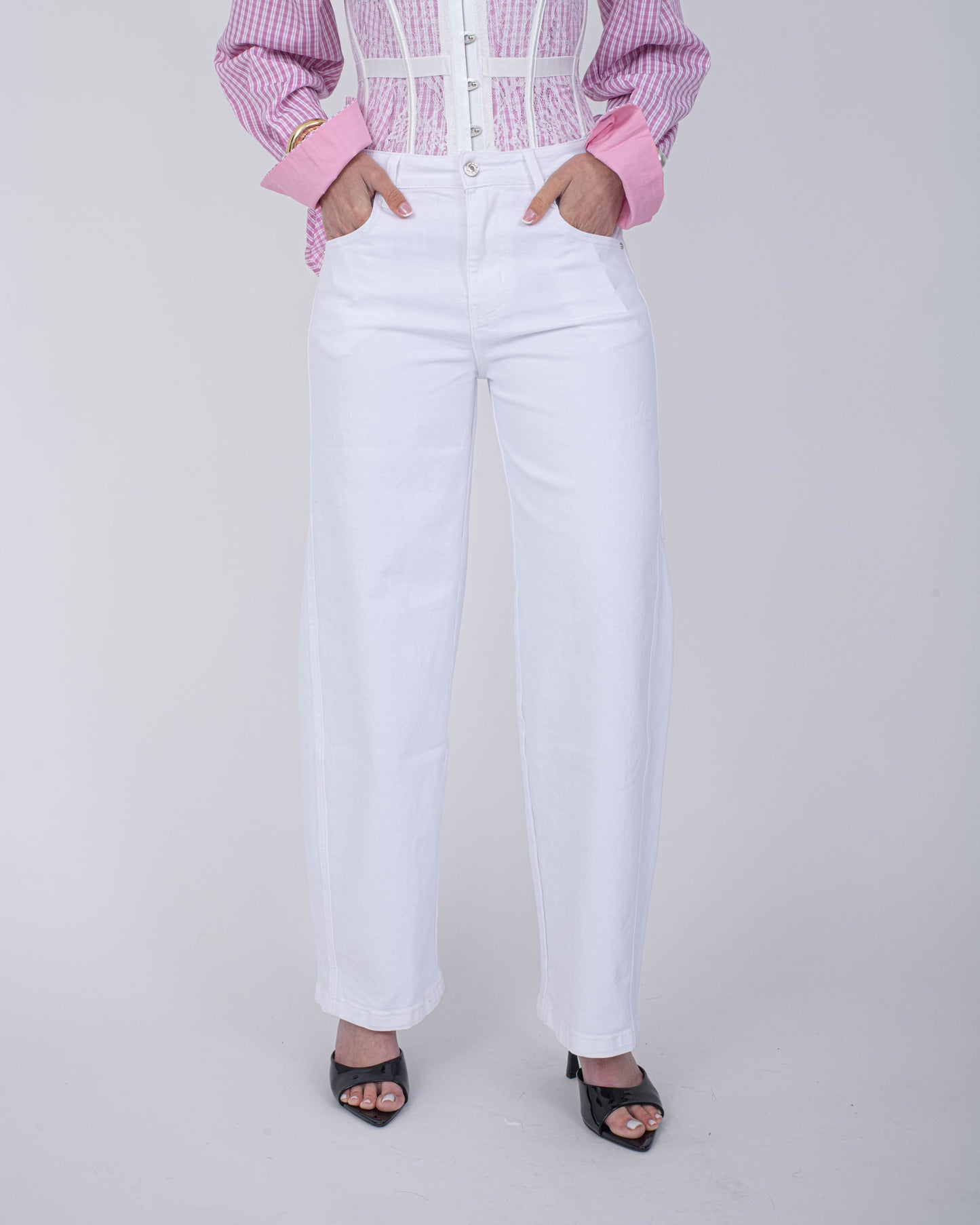 JEANS BALLON BIANCO