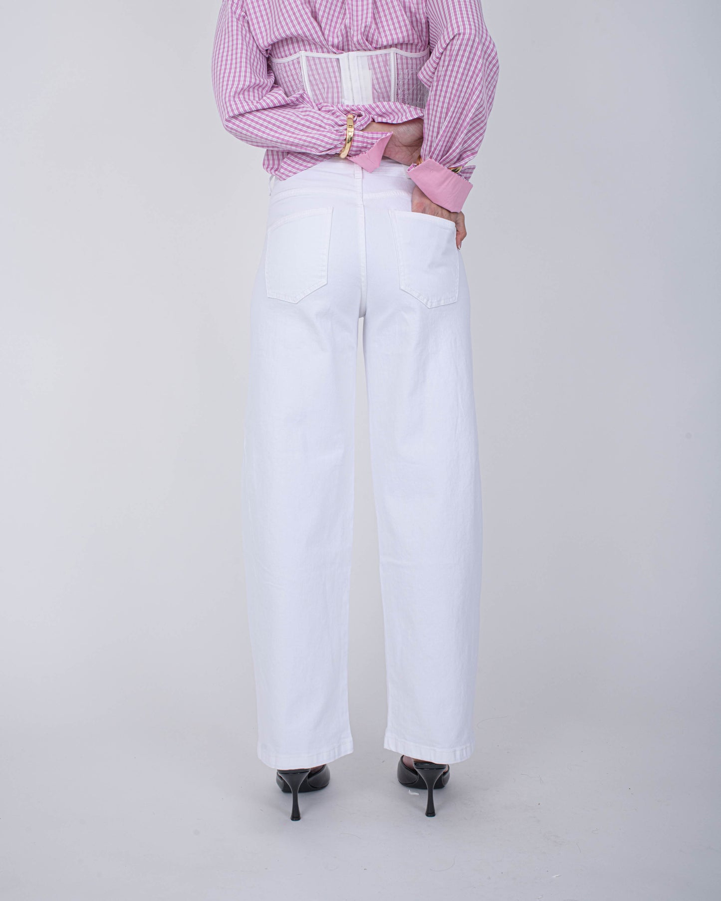 JEANS BALLON BIANCO