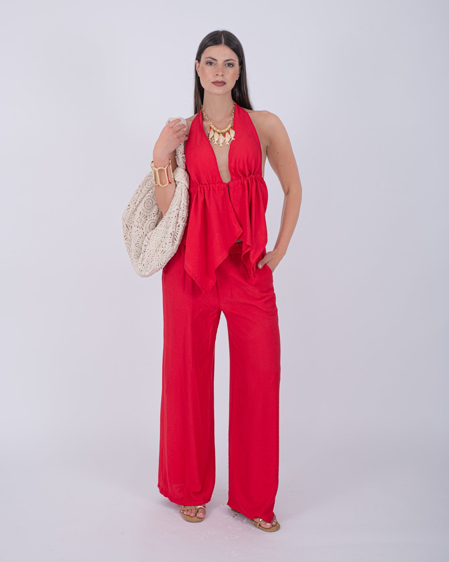 CORD SET IBIZA ROSSO