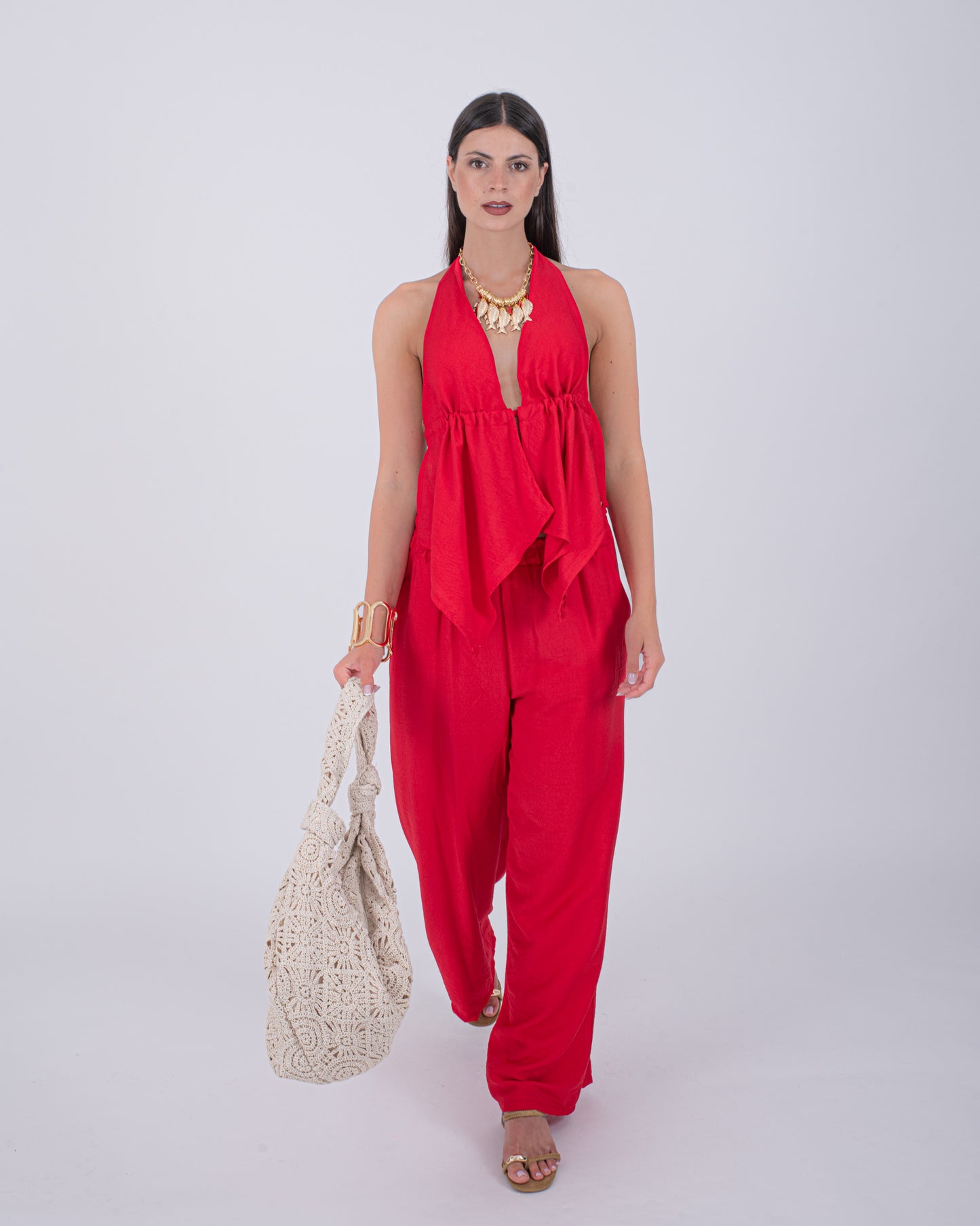 CORD SET IBIZA ROSSO