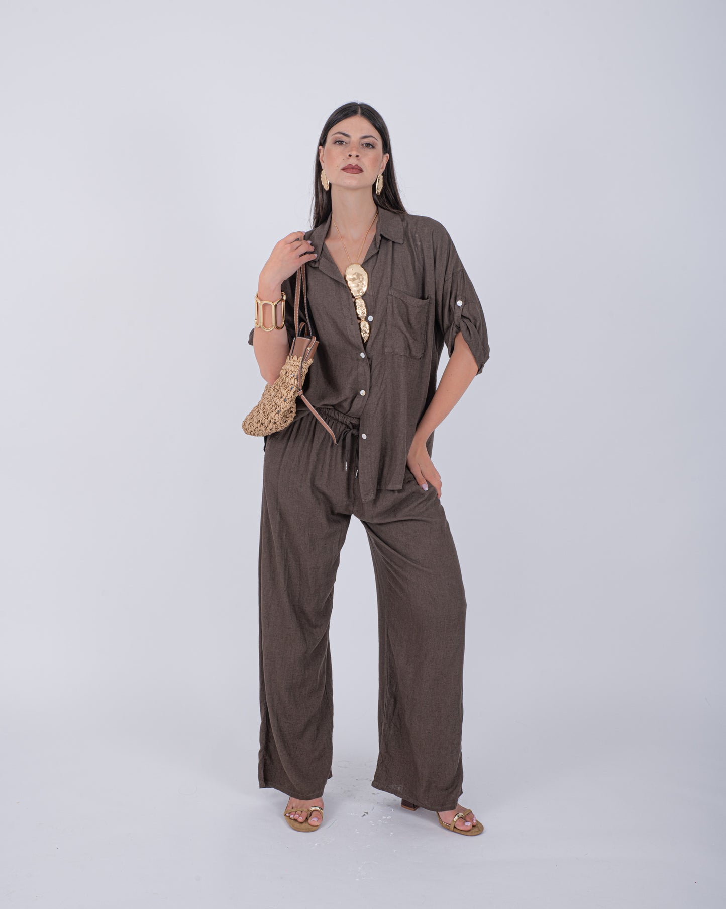 CORD SET AMOUR LINO CHOCO