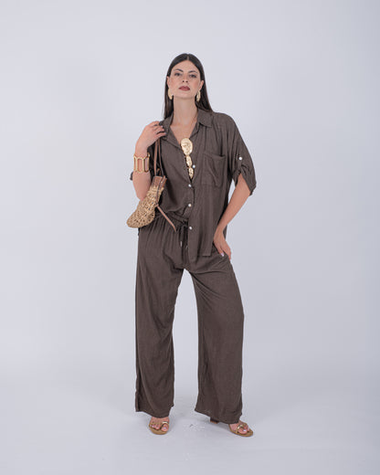 CORD SET AMOUR LINO CHOCO