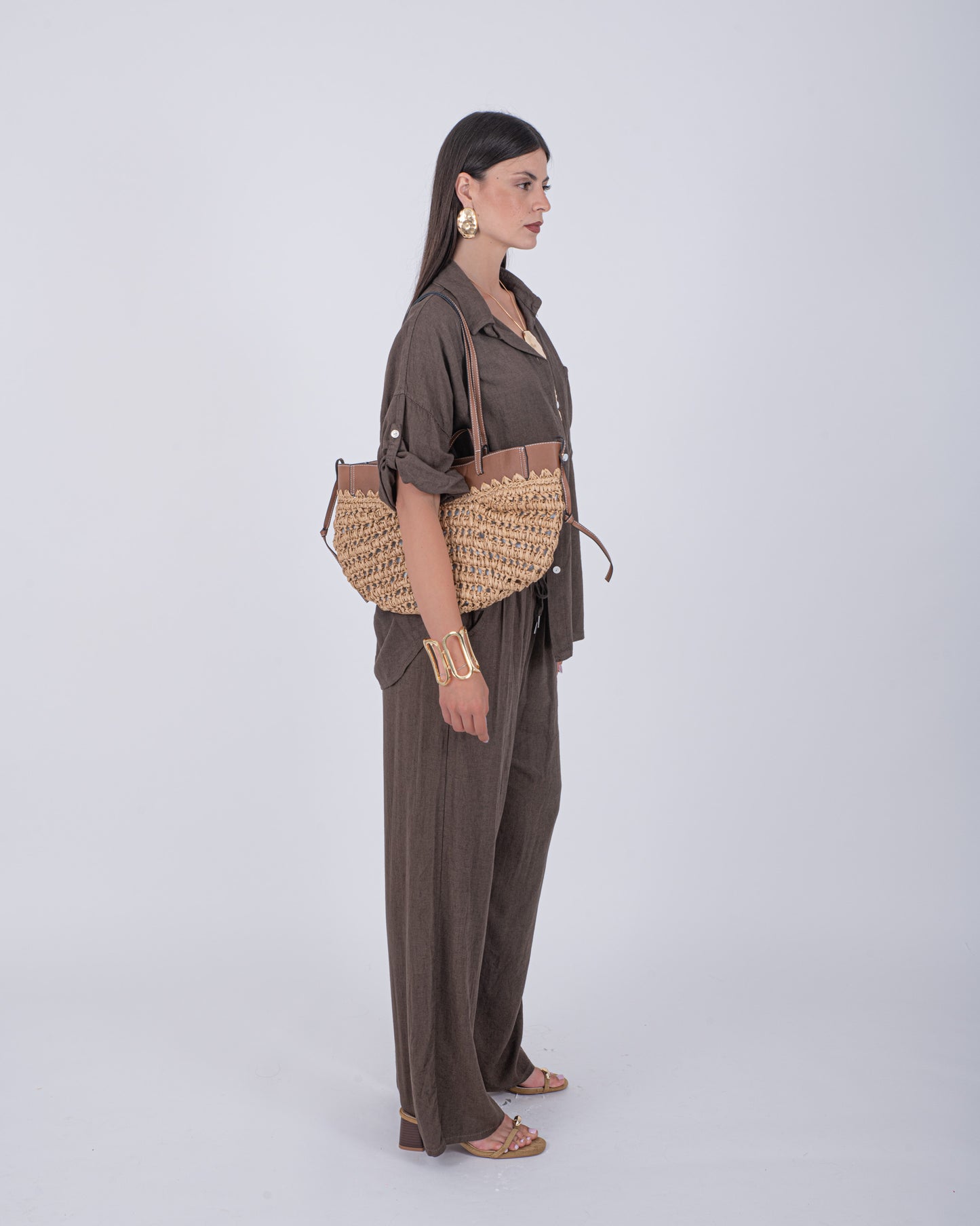 CORD SET AMOUR LINO CHOCO