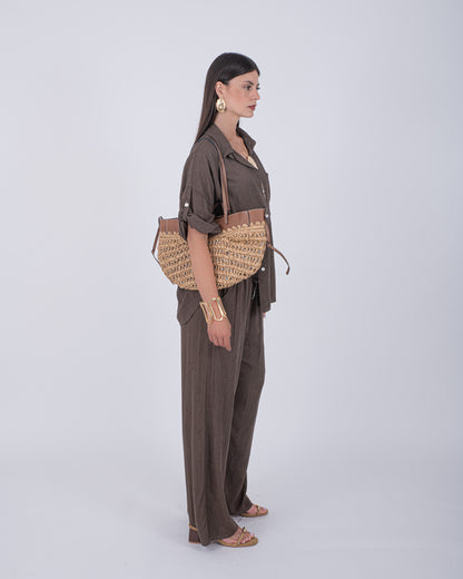 CORD SET AMOUR LINO CHOCO