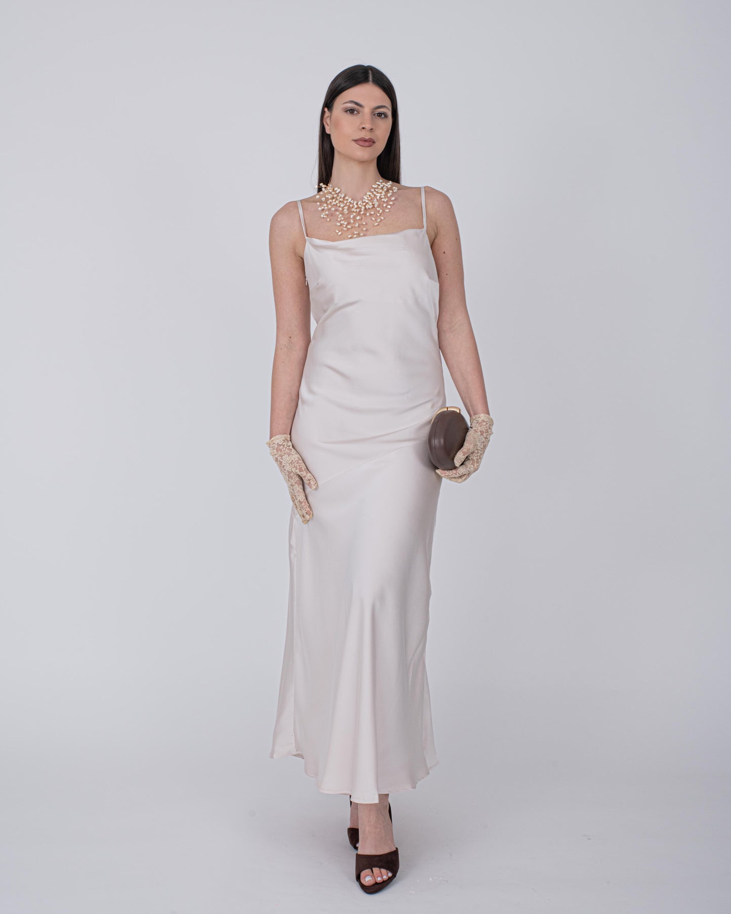 ABITO SATIN CREMA