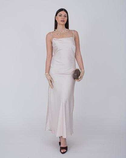 ABITO SATIN CREMA