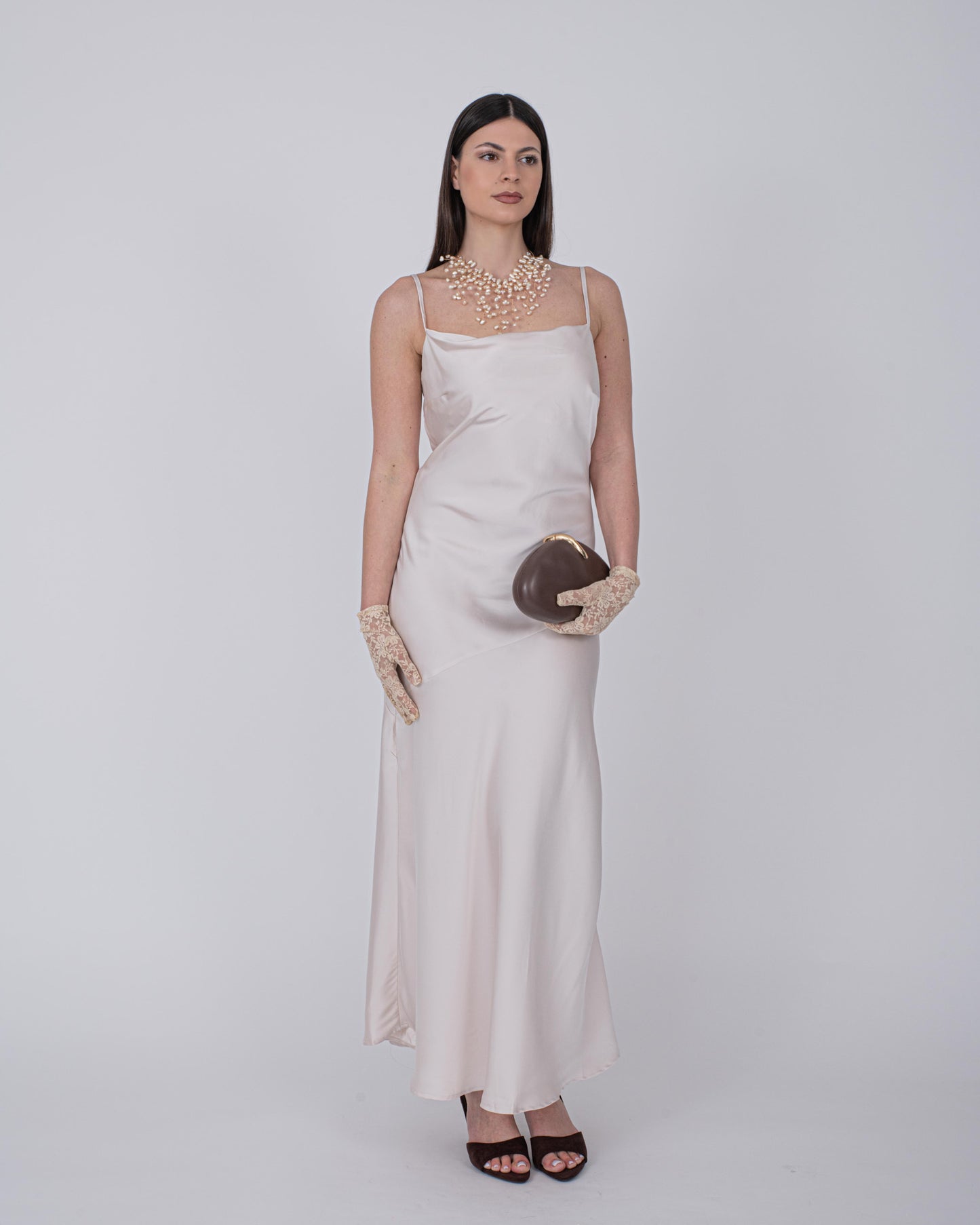 ABITO SATIN CREMA