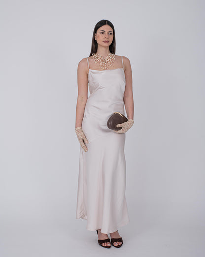 ABITO SATIN CREMA