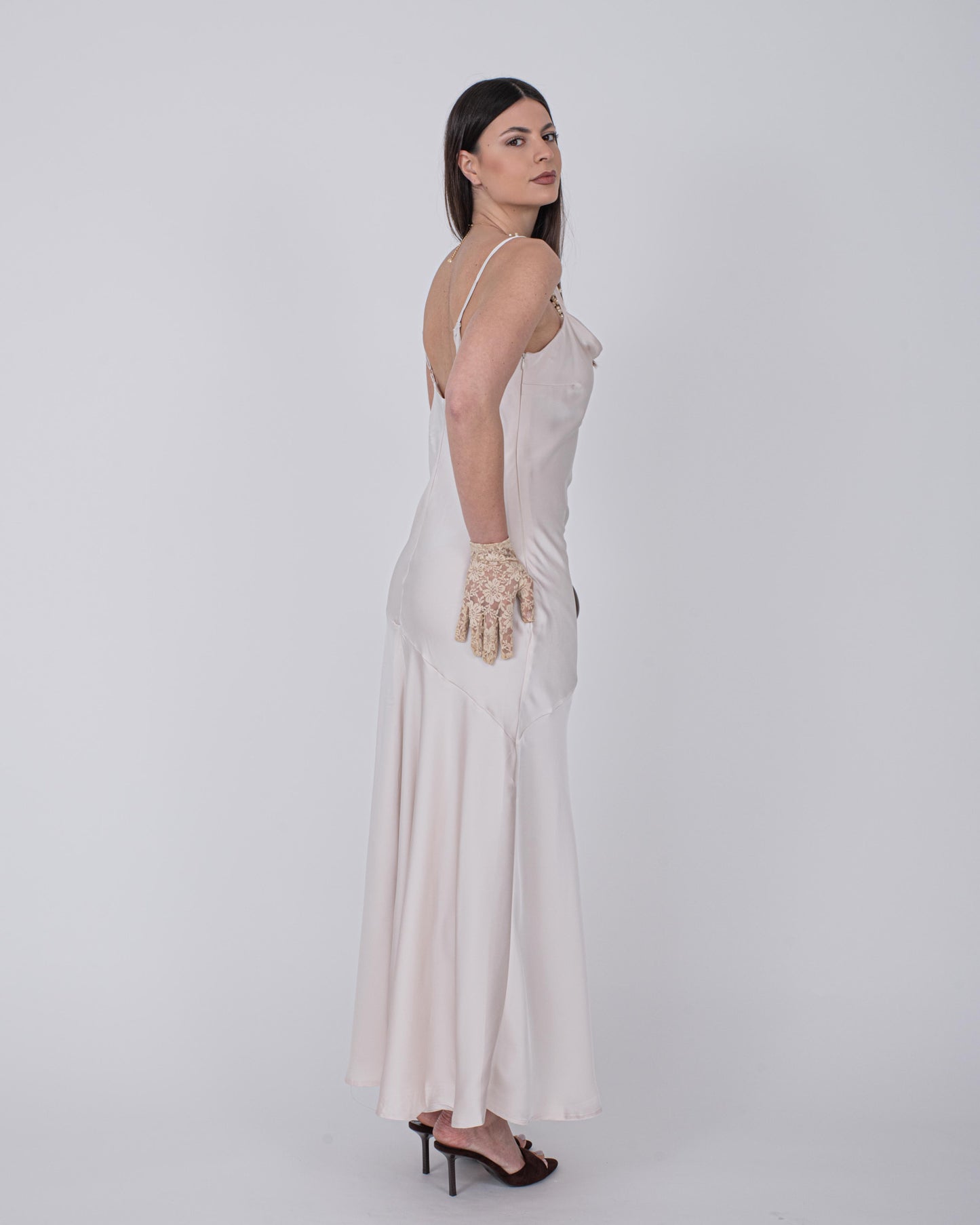 ABITO SATIN CREMA