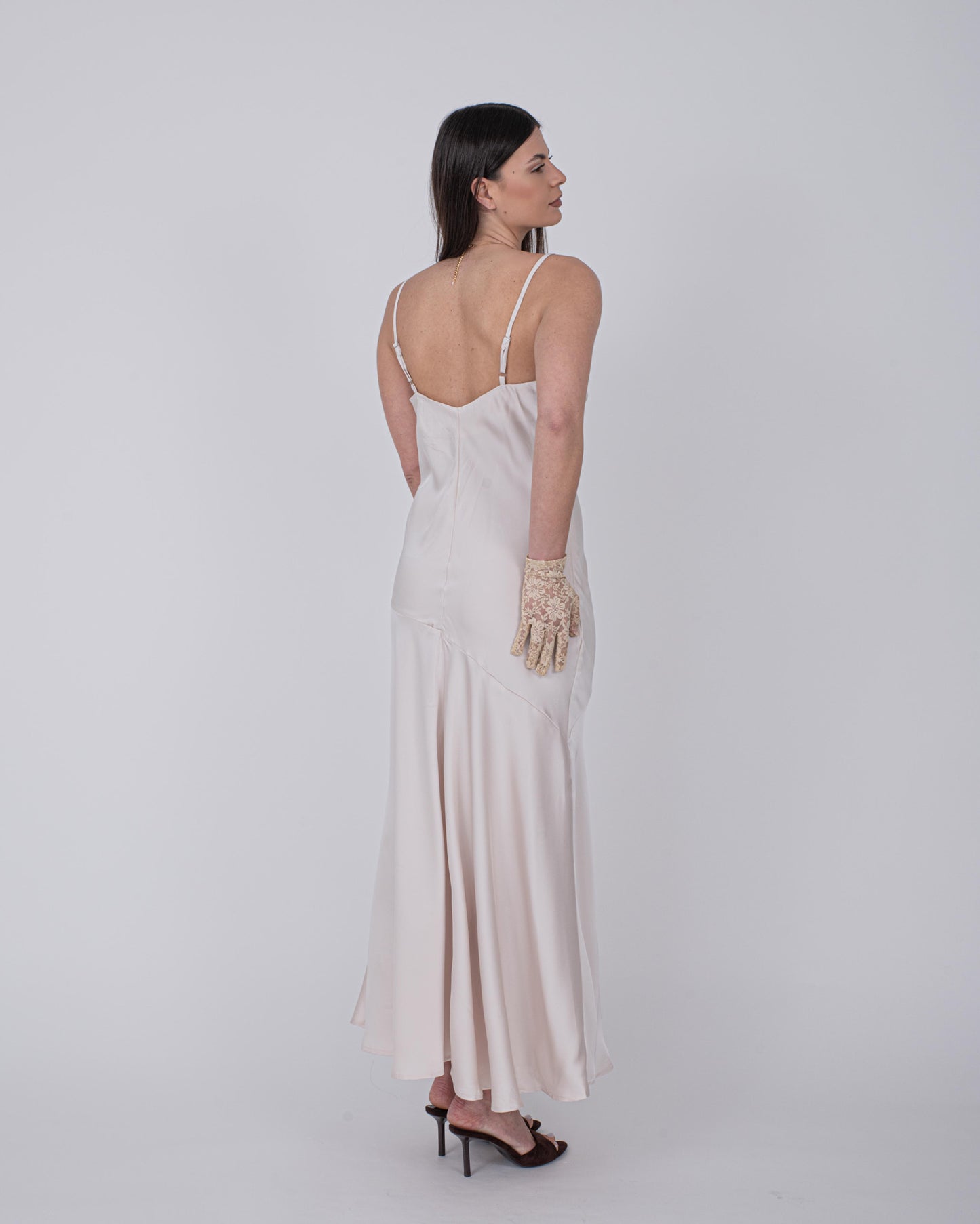 ABITO SATIN CREMA