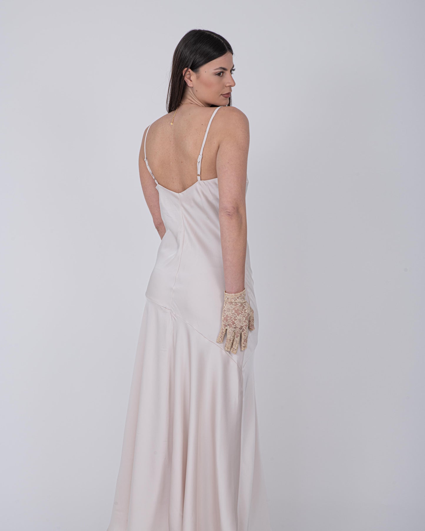 ABITO SATIN CREMA