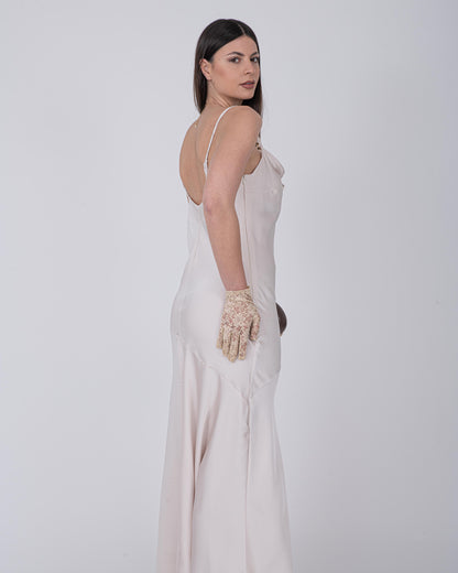 ABITO SATIN CREMA