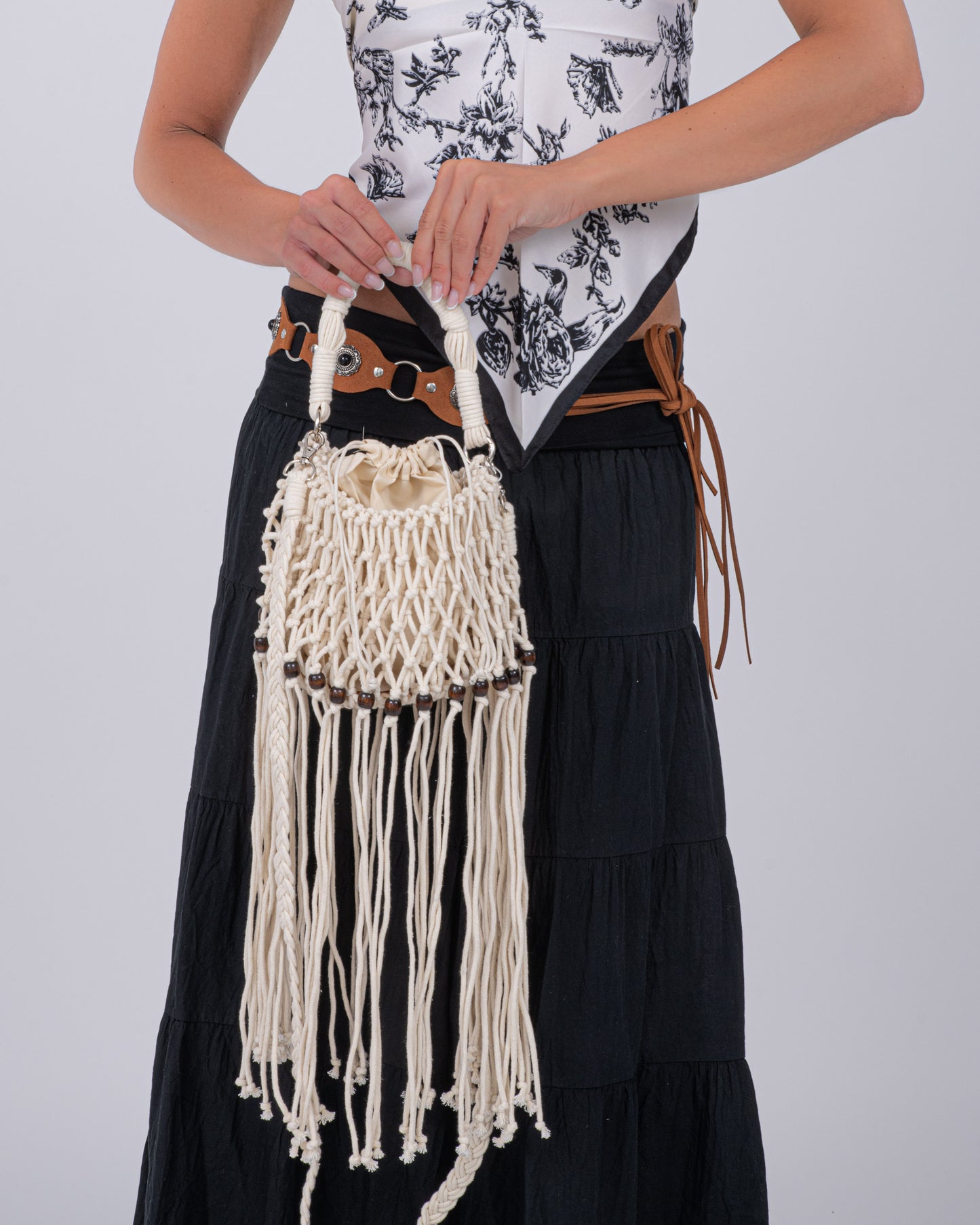 BORSA FRANGE ESTIVA BEIJE CHIARO