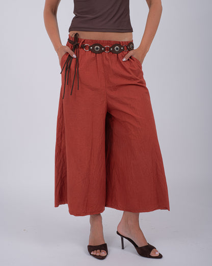 MAXI BERMUDA COTTON RUGGINE