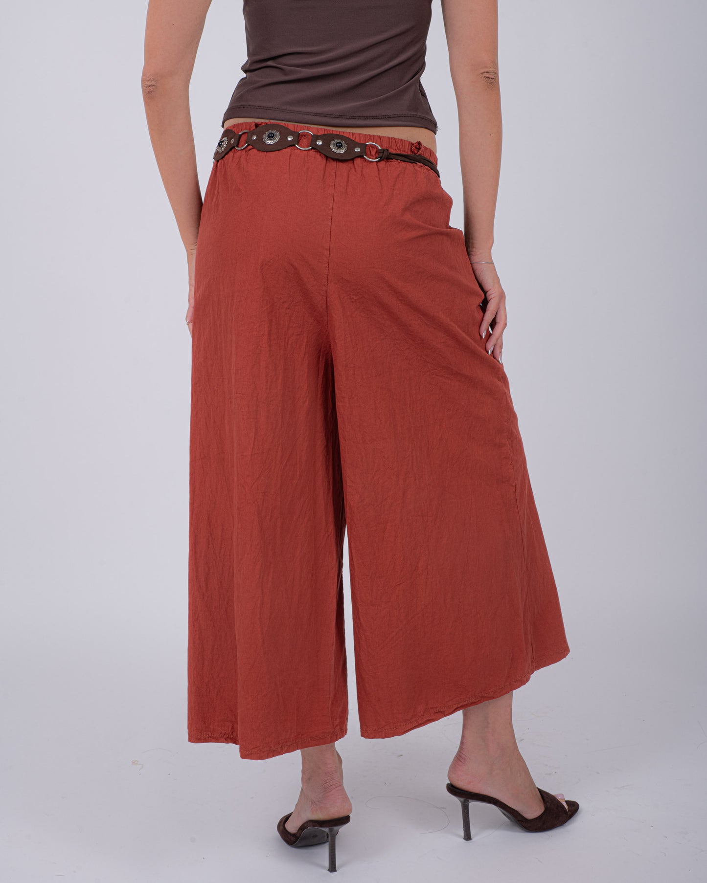 MAXI BERMUDA COTTON RUGGINE