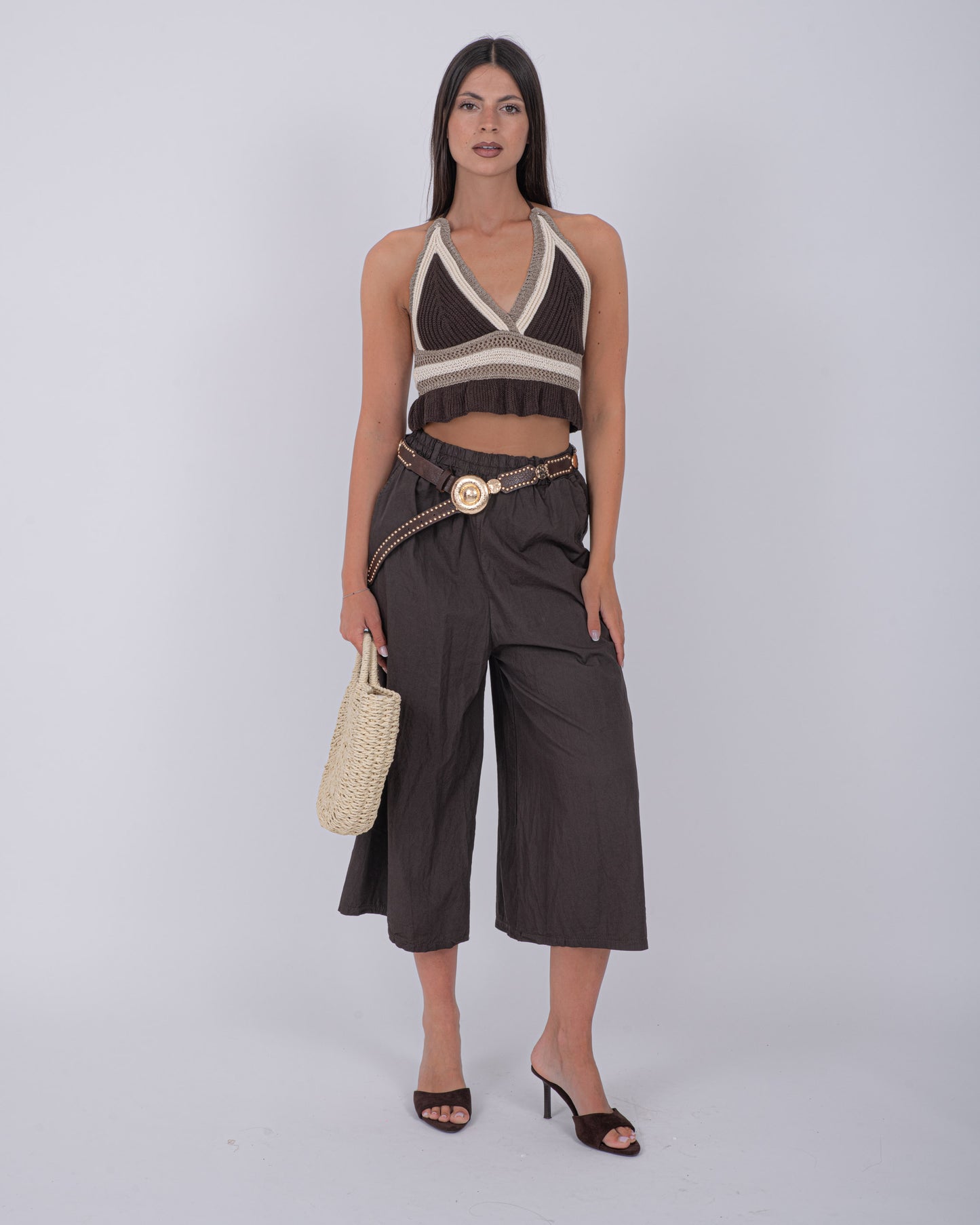 BERMUDA MAXI COTTON MARRONE