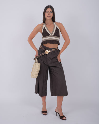 BERMUDA MAXI COTTON MARRONE