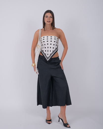 MAXI BERMUDA COTTON NERO