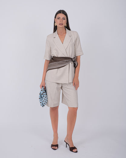 TAILLEUR BERMUDA BEIJE