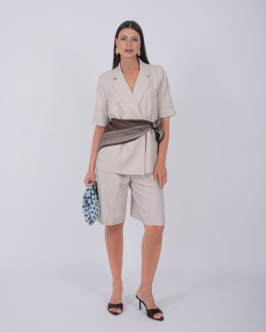 TAILLEUR BERMUDA BEIJE