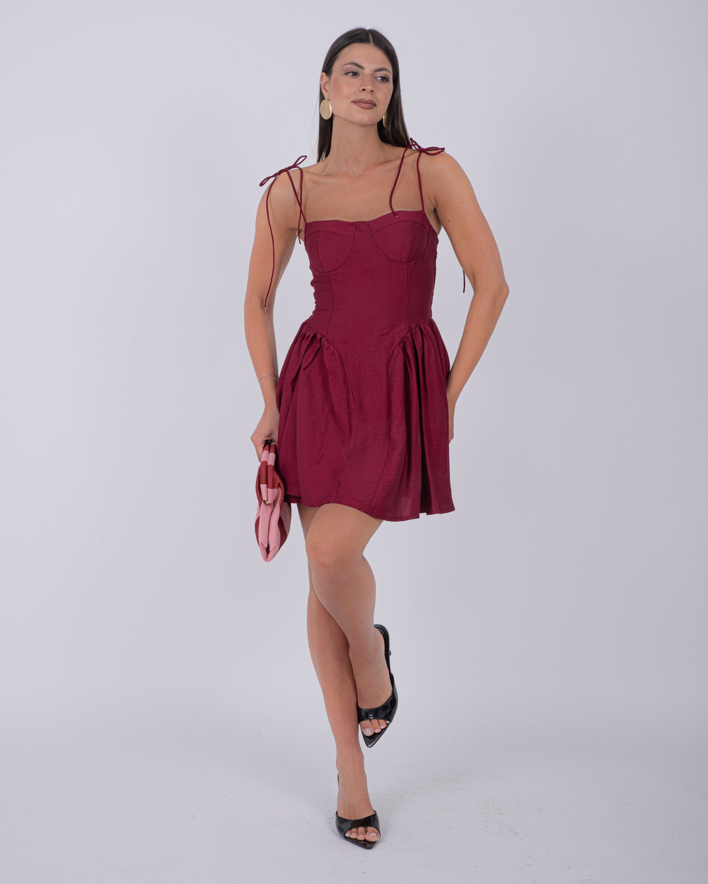 ABITO KELLY BURGUNDY