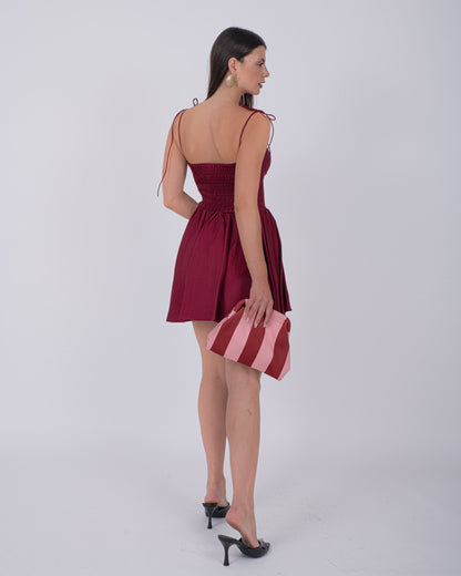 ABITO KELLY BURGUNDY