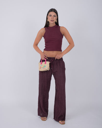 PANTALONI PURO LINO