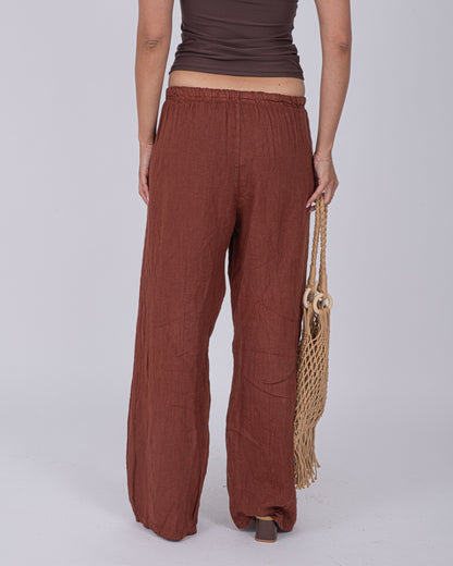 PANTALONI PURO LINO
