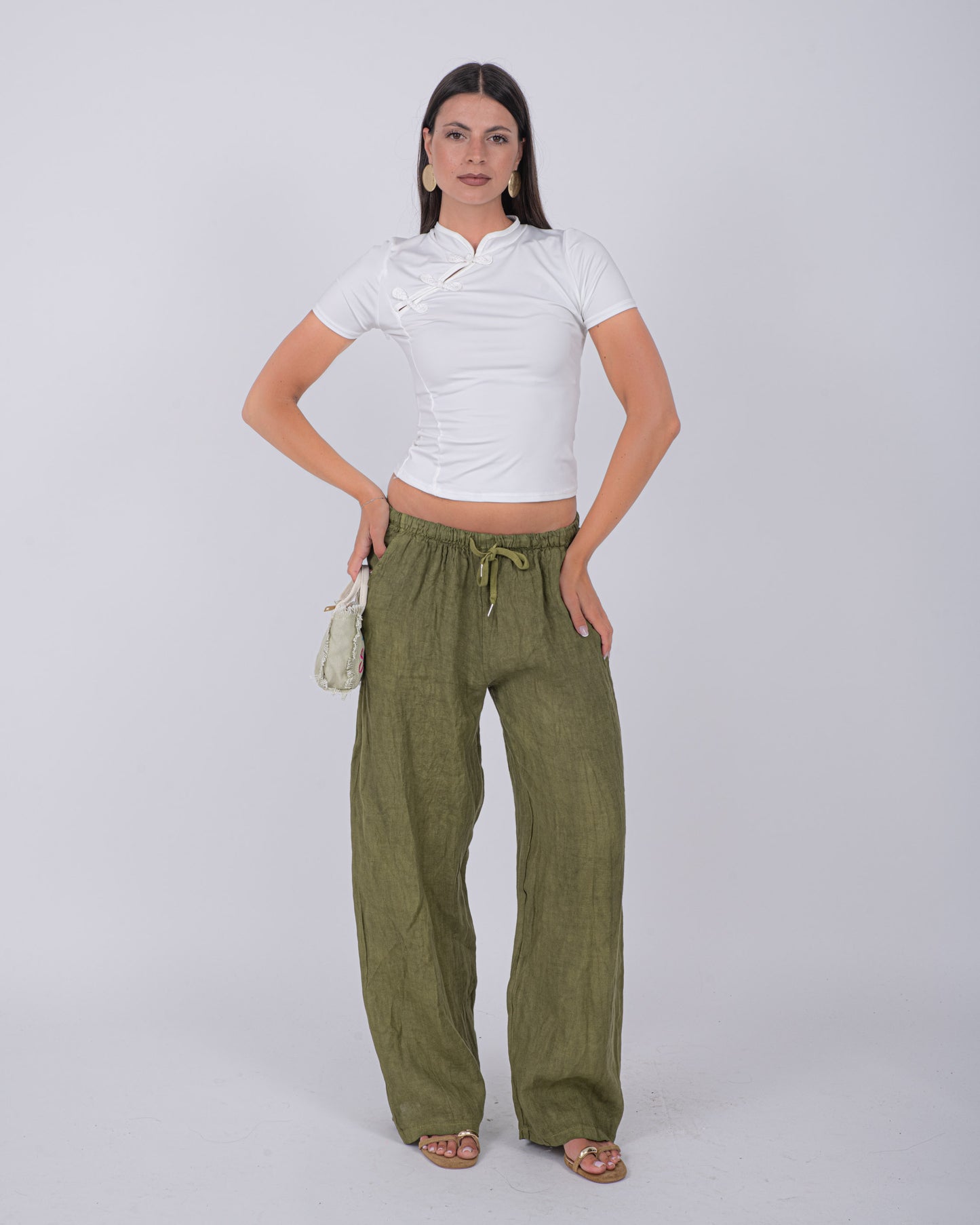 PANTALONI PURO LINO