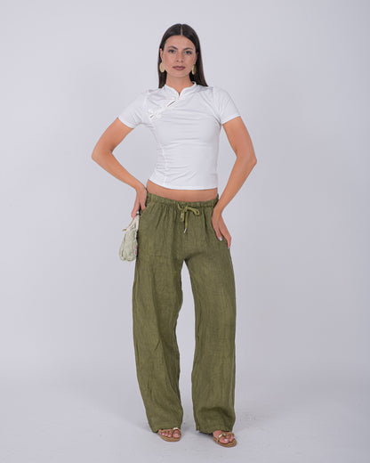 PANTALONI PURO LINO