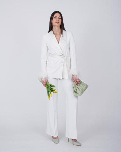 TAILLEUR  PLUME BIANCO