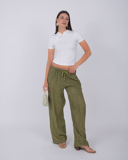 PANTALONI PURO LINO