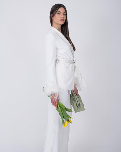 TAILLEUR  PLUME BIANCO