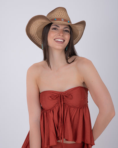 CAPPELLO COW-BOY CON TURCHESE