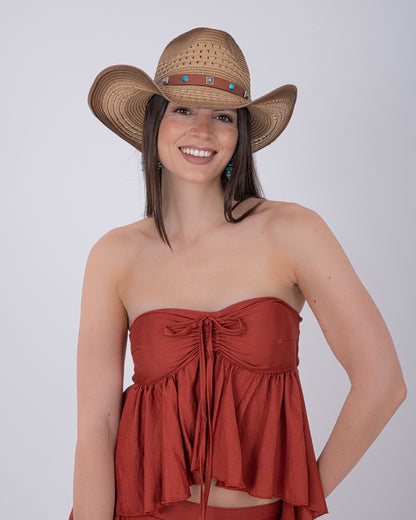 CAPPELLO COW-BOY CON TURCHESE