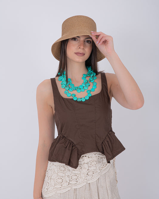 CAPPELLO PESCATORE RAFIA BEIJE