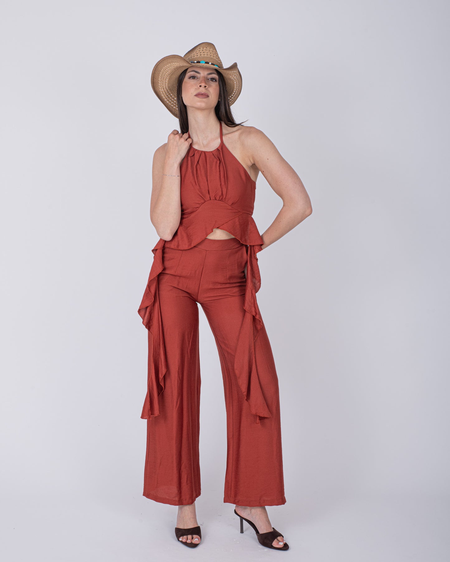 CORD SET ANITA TERRACOTTA