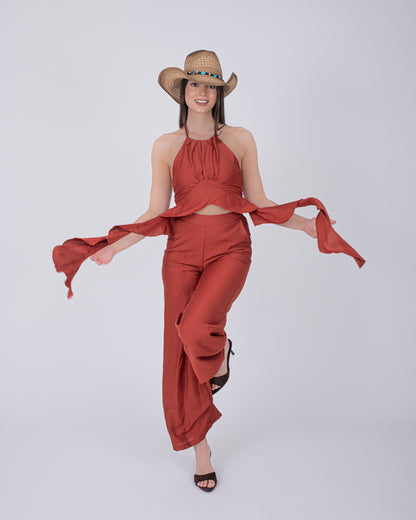 CORD SET ANITA TERRACOTTA