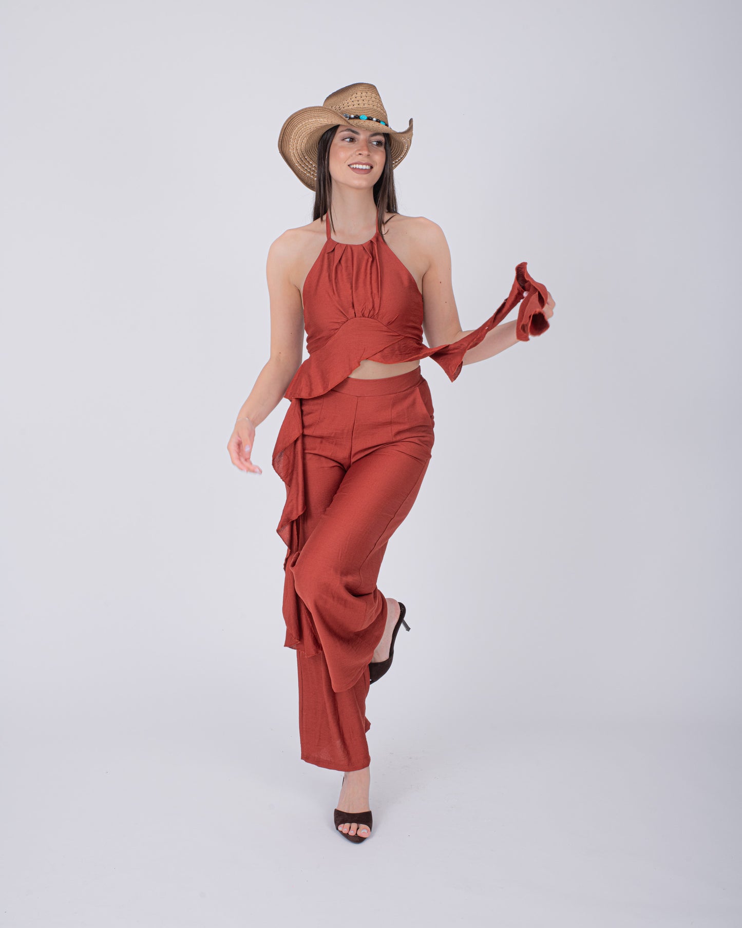 CORD SET ANITA TERRACOTTA