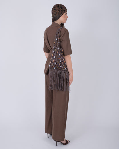 TAILLEUR LINO BROWN