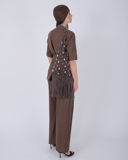 TAILLEUR LINO BROWN