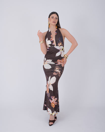 ABITO FLOR CHOCO