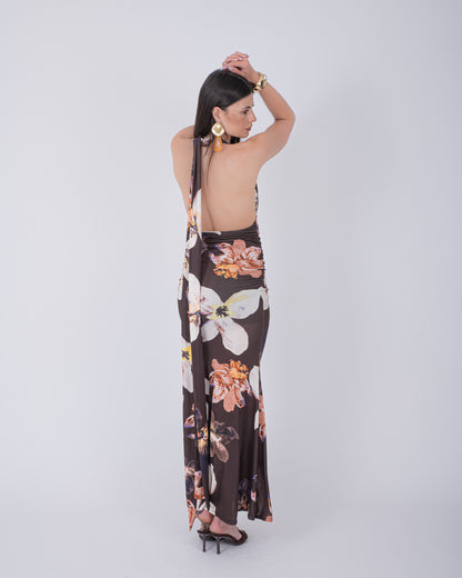 ABITO FLOR CHOCO