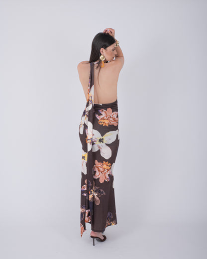 ABITO FLOR CHOCO