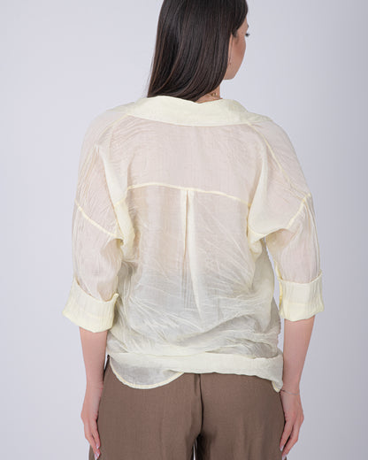 CAMICIA VELVET GIALLO