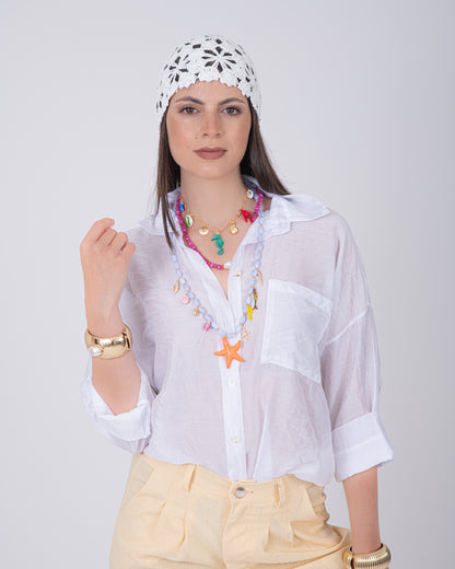 CAMICIA VELVET BIANCA