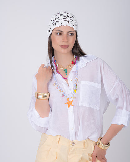 CAMICIA VELVET BIANCA
