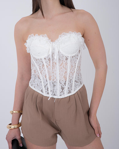 CORSETTO LOVE WHITE